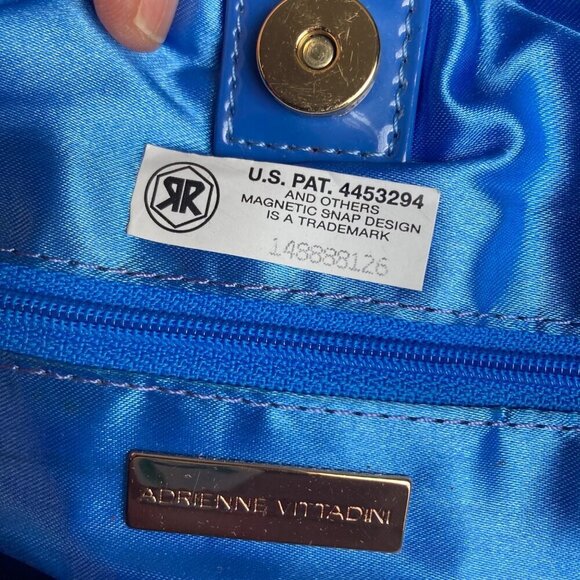 Adrienne Vittadini Embroidered Bag Black Satin Floral Pattern Boho Hobo New - Picture 12 of 14